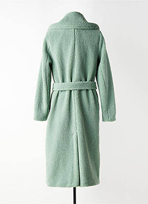 Manteau long coupe cintrée sans capuche vert KING LOUIE femme