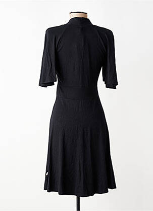 Robe mi-longue manches courtes manches courtes noir BLUTSGESCHWISTER femme
