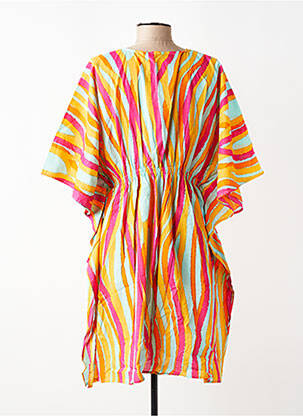 Robe de plage coupe cintrée jaune SURKANA femme