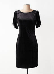 Robe courte manches courtes manches courtes noir LA PETITE ETOILE femme