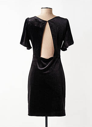 Robe courte manches courtes manches courtes noir LA PETITE ETOILE femme