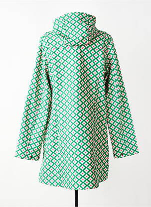 Imperméable manches longues a capuche vert BLUTSGESCHWISTER femme