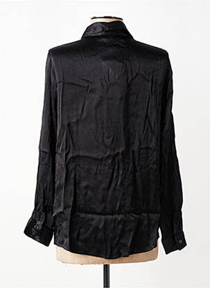 Chemisier coupe cintrée manches longues noir LA PETITE ETOILE femme