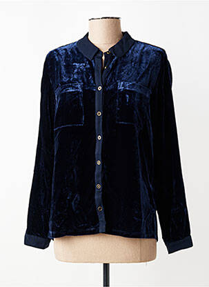 Chemisier coupe cintrée manches longues bleu WHITE STUFF femme