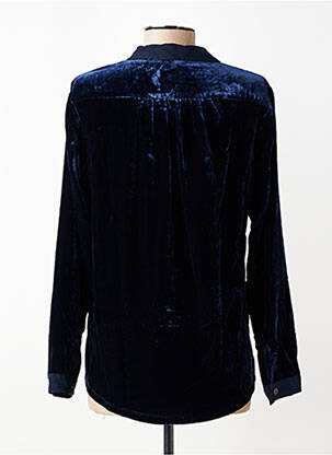 Chemisier coupe cintrée manches longues bleu WHITE STUFF femme