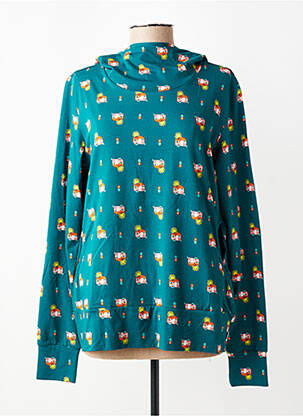 T-shirt manches longues manches longues vert BLUTSGESCHWISTER femme