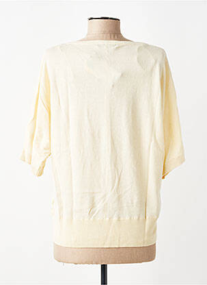 Pull col v manches courtes beige KING LOUIE femme