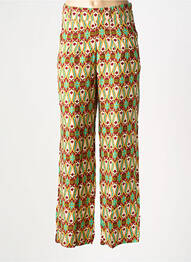 Pantalon droit poches vert KALI YOG femme
