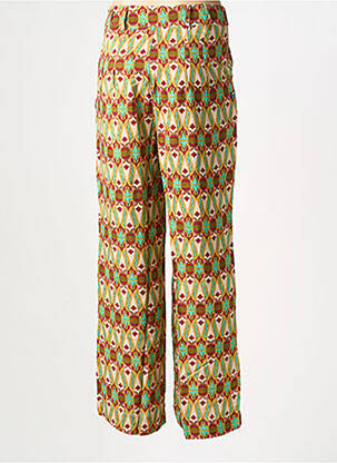 Pantalon droit poches vert KALI YOG femme