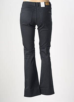 Pantalon flare fermeture zippée sous rabat boutonné noir KANOPE femme
