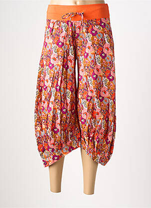 Pantalon 7/8 taille élastique orange BLA-BLA femme