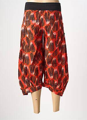 Pantalon 7/8 taille élastique orange BLA-BLA femme