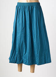 Jupe longue coupe évasée bleu BLUTSGESCHWISTER femme
