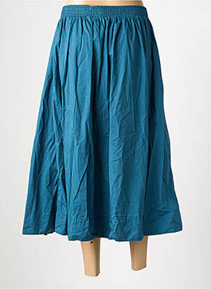 Jupe longue coupe évasée bleu BLUTSGESCHWISTER femme