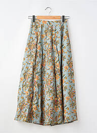 Jupe longue imprimé fantaisie bleu SURKANA femme
