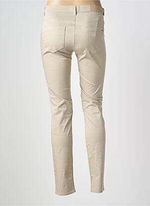 Pantalon slim tissage popeline taille normale gris COUTURIST femme