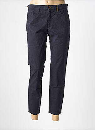 Pantalon 7/8 tissage popeline taille normale noir COUTURIST femme