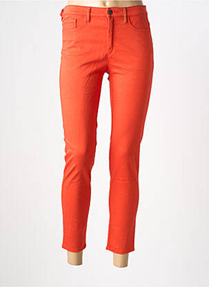 Pantalon 7/8 stretch taille normale orange COUTURIST femme