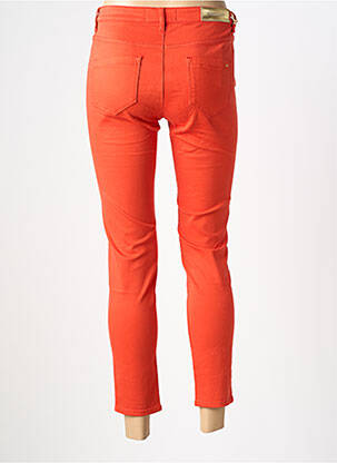 Pantalon 7/8 stretch taille normale orange COUTURIST femme