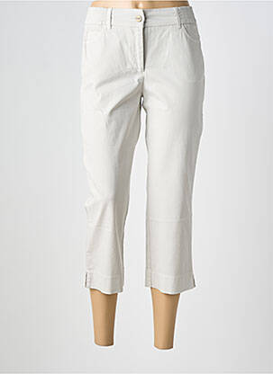 Pantacourt taille élastique taille normale gris COUTURIST femme