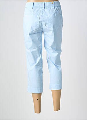 Pantacourt taille élastique taille normale bleu COUTURIST femme