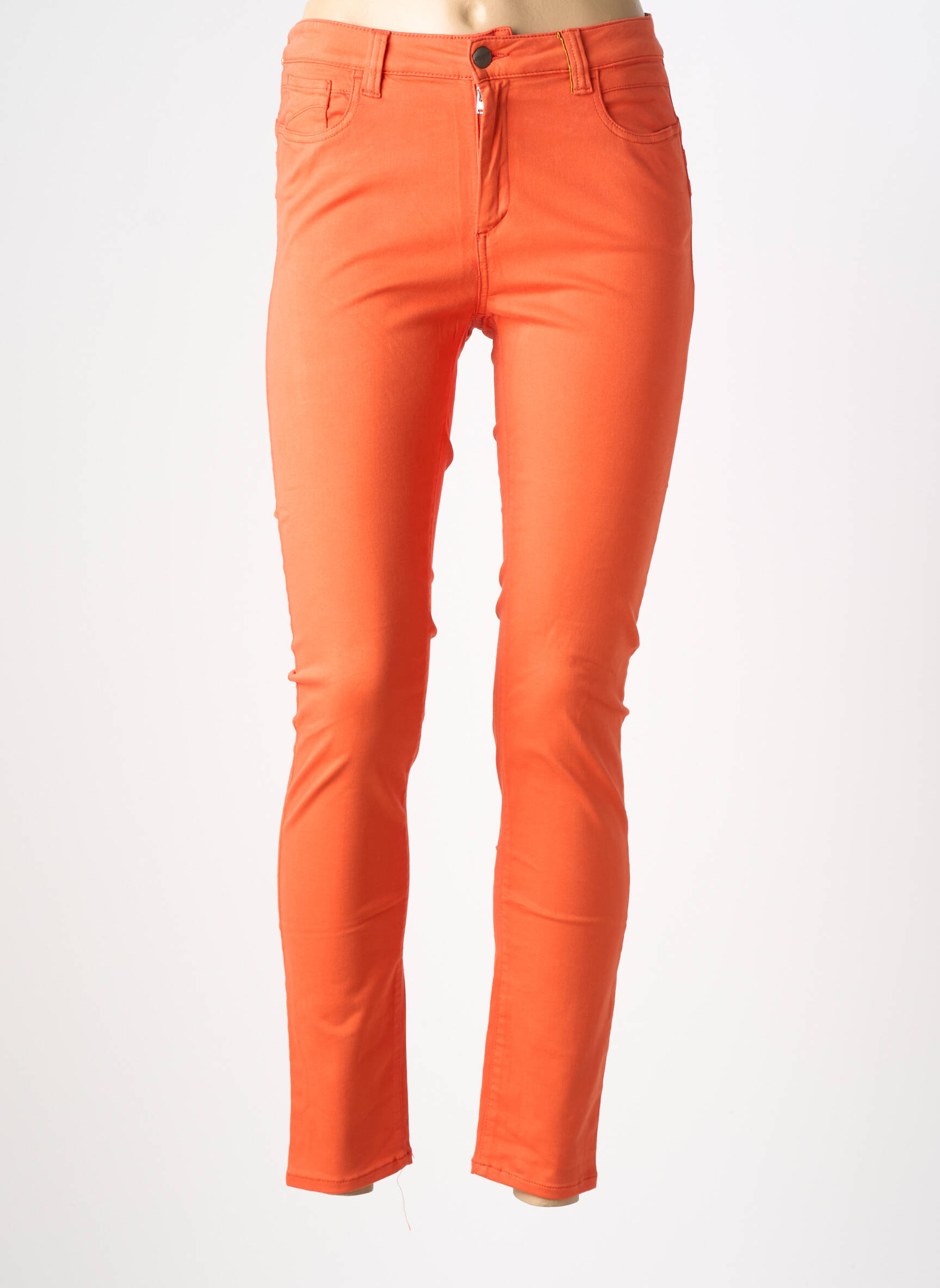 Jeans skinny taille normale taille normale orange COUTURIST femme