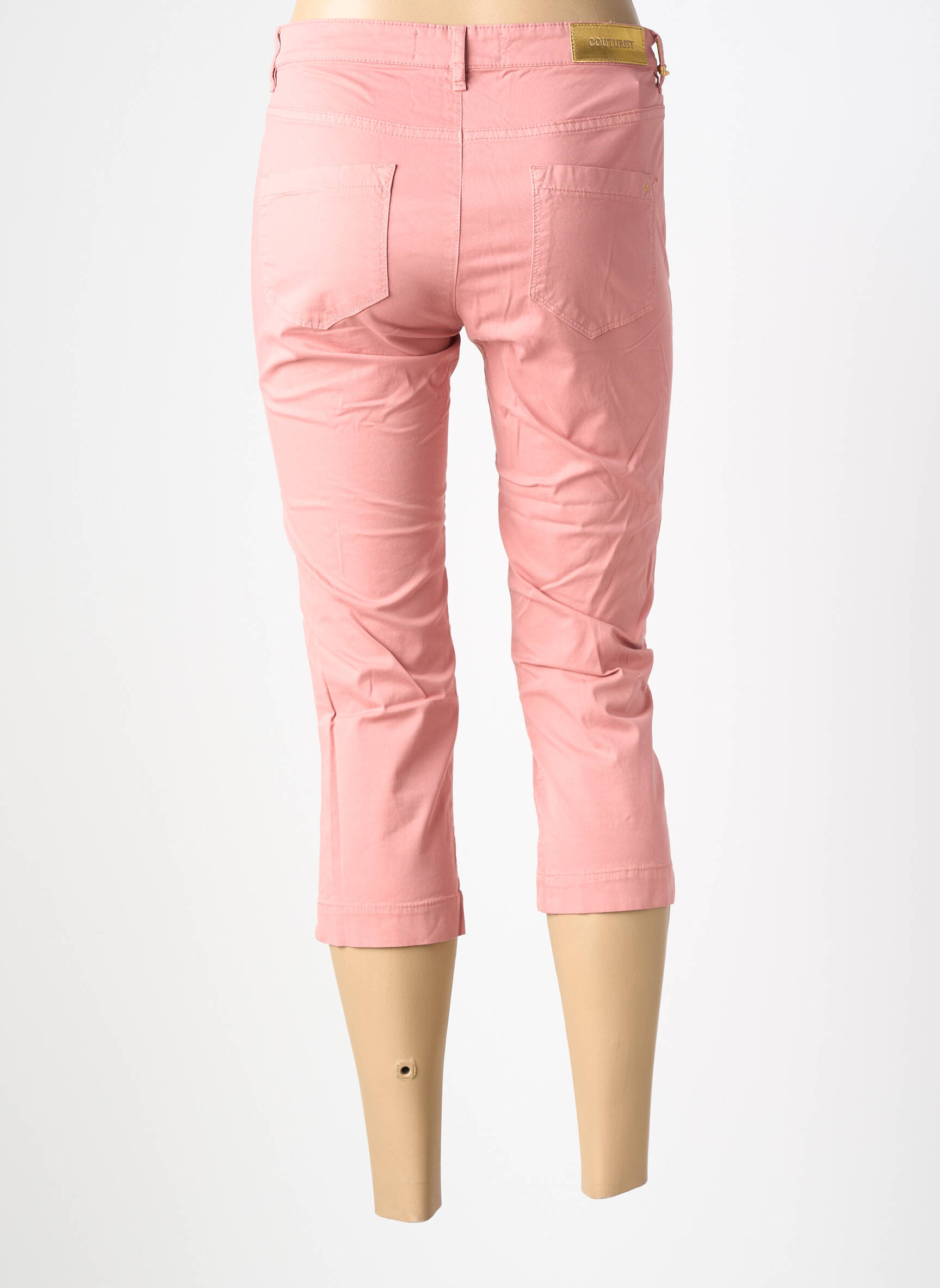 Corsaire tissage popeline taille normale rose COUTURIST femme