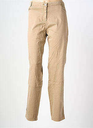 Pantalon droit poches marron COUTURIST femme