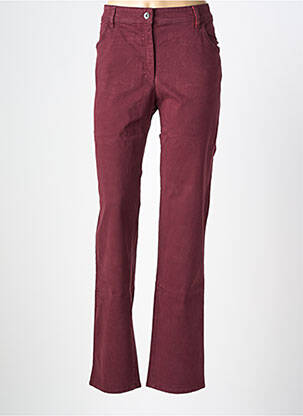 Pantalon droit stretch taille normale violet COUTURIST femme
