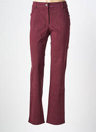 Pantalon droit stretch taille normale violet COUTURIST femme