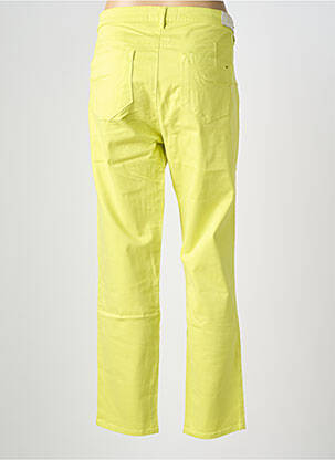 Pantalon droit fermeture zippée sous rabat boutonné vert COUTURIST femme
