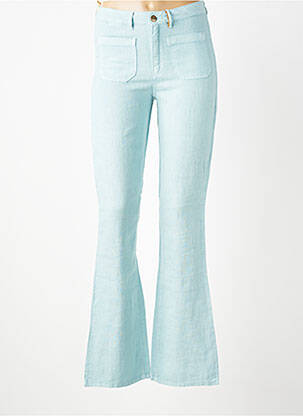 Pantalon flare taille normale taille normale bleu COUTURIST femme