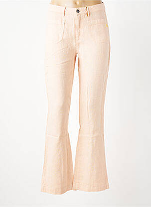 Pantalon flare taille normale taille normale rose COUTURIST femme