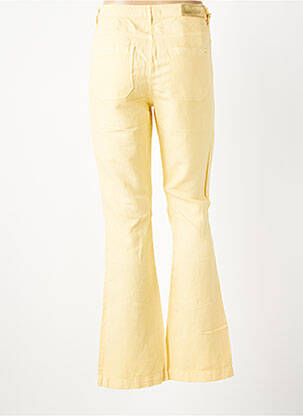 Pantalon flare taille normale taille normale jaune COUTURIST femme