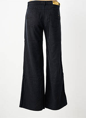 Pantalon large tissage popeline taille normale noir COUTURIST femme