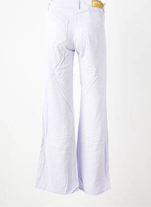Pantalon large tissage popeline taille normale violet COUTURIST femme