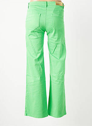 Pantalon droit stretch taille normale vert COUTURIST femme