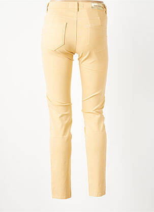Pantalon slim tissage popeline taille normale orange COUTURIST femme