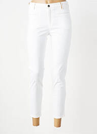 Pantalon 7/8 stretch taille normale blanc COUTURIST femme
