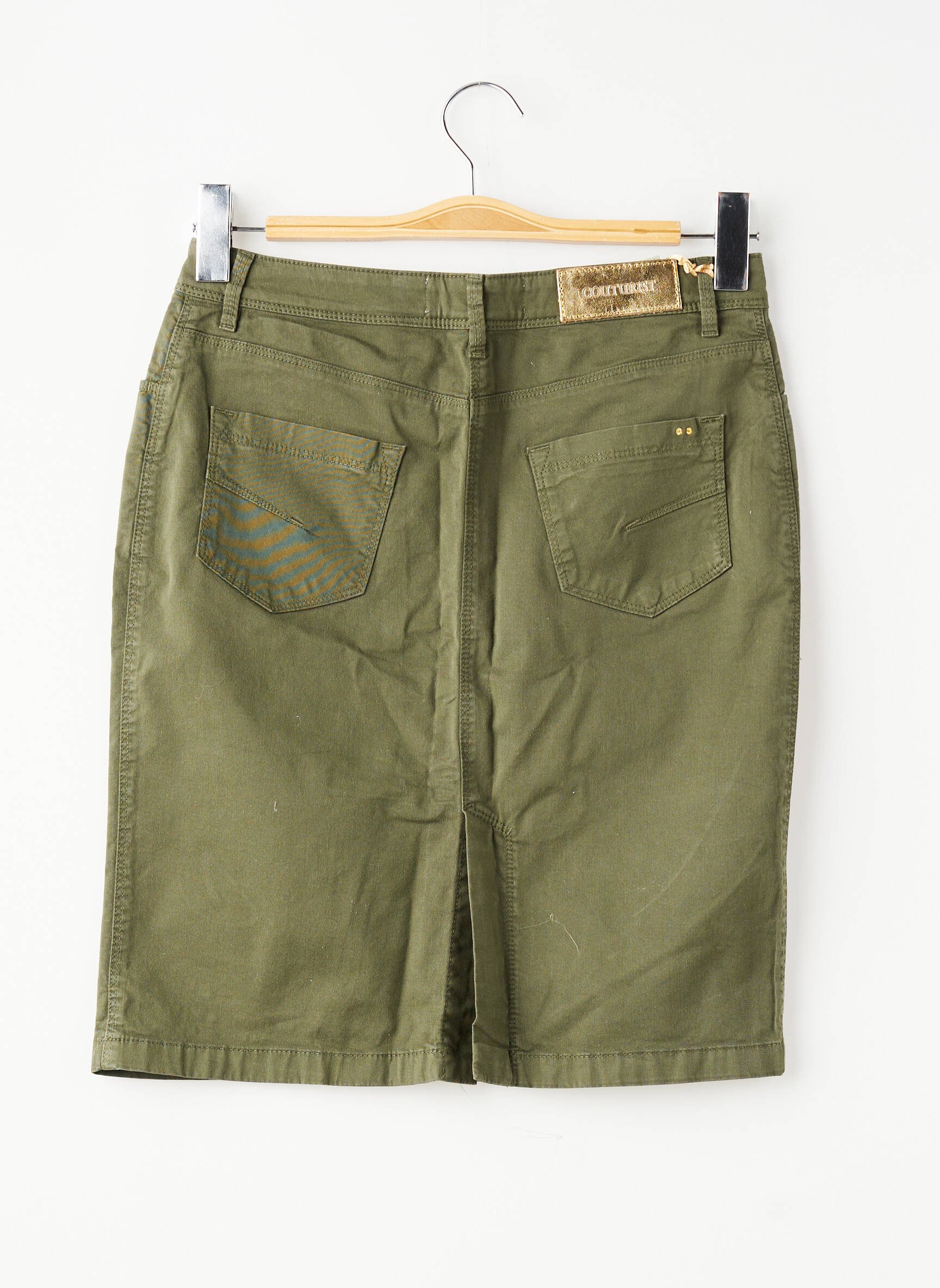 Jupe courte poches vert COUTURIST femme