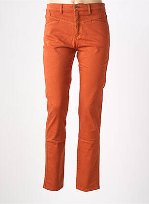 Pantalon slim stretch taille normale orange COUTURIST femme