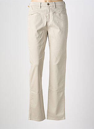 Pantalon droit tissage popeline taille normale gris COUTURIST femme