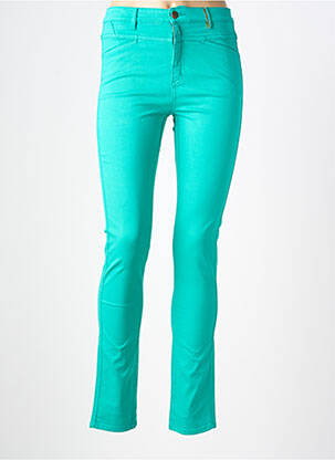 Pantalon slim stretch taille normale vert COUTURIST femme