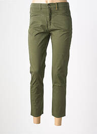 Pantalon 7/8 stretch taille normale vert COUTURIST femme
