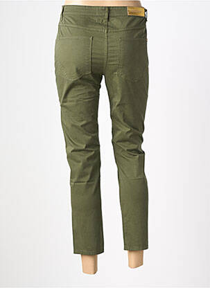 Pantalon 7/8 stretch taille normale vert COUTURIST femme