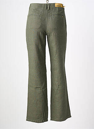 Pantalon droit taille à pinces taille normale vert COUTURIST femme