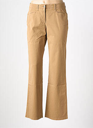 Pantalon chino tissage popeline taille normale beige COUTURIST femme