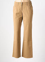 Pantalon chino tissage popeline taille normale beige COUTURIST femme