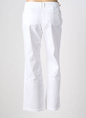 Pantalon chino tissage popeline taille normale blanc COUTURIST femme
