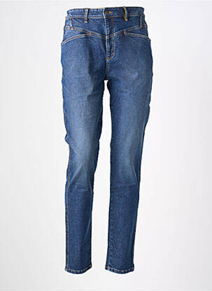 Jeans coupe slim stretch taille haute bleu COUTURIST femme